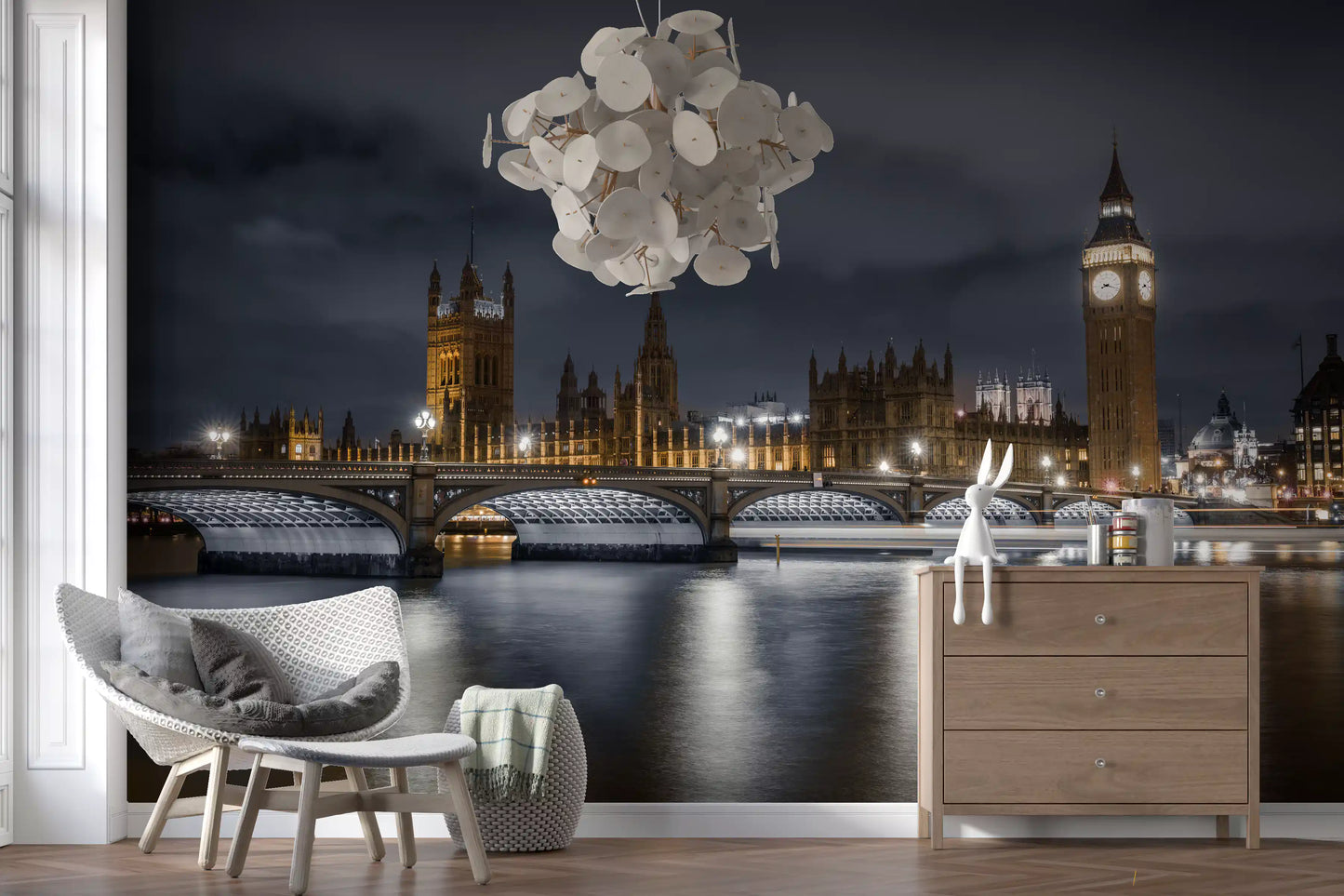 London's Illuminated Majesty Wall Mural