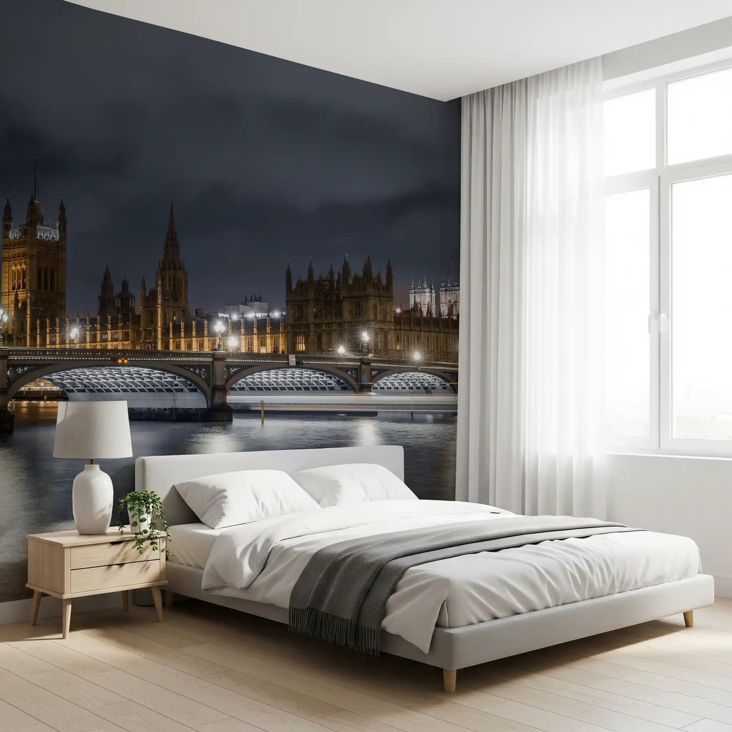 London's Illuminated Majesty Wall Mural