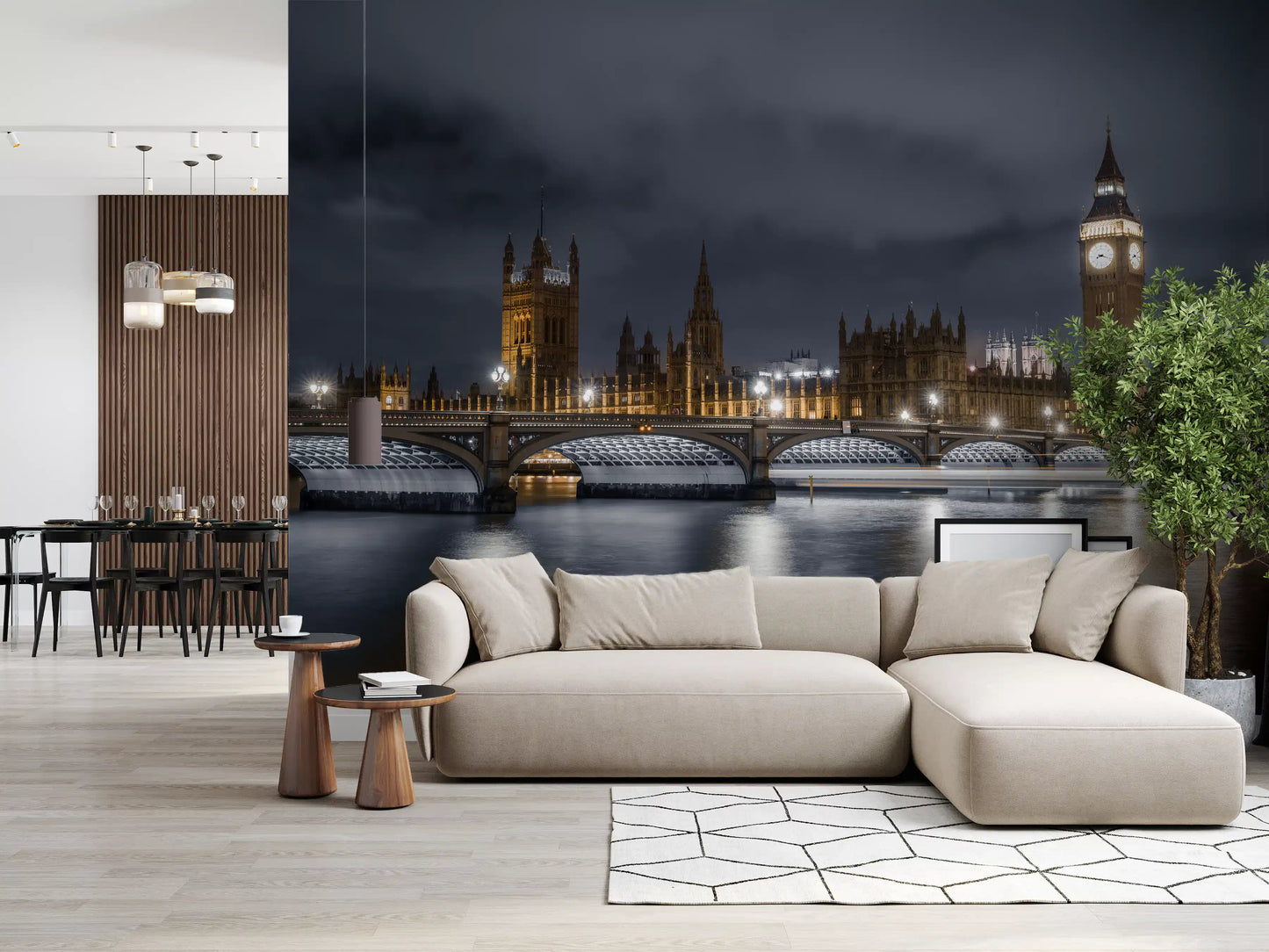 London's Illuminated Majesty Wall Mural