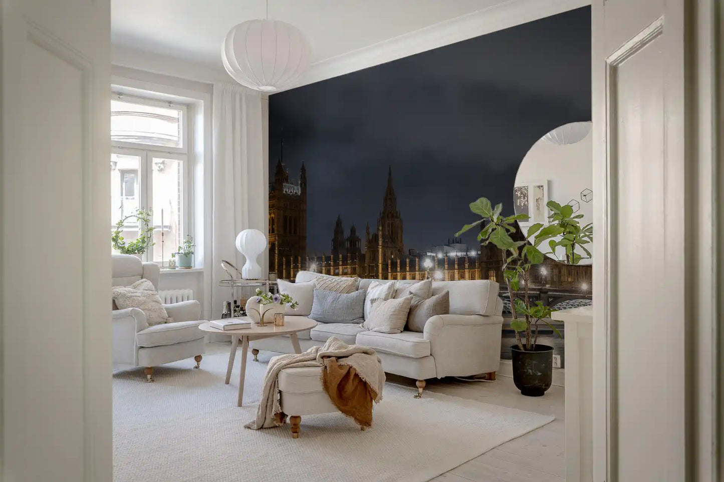 London's Illuminated Majesty Wall Mural