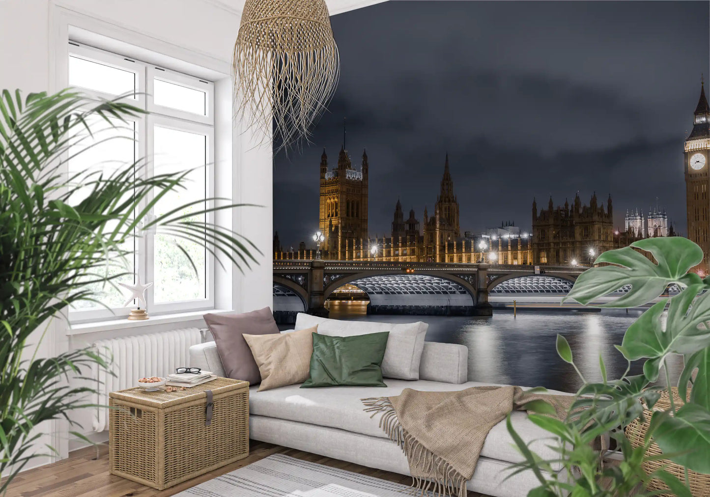 London's Illuminated Majesty Wall Mural