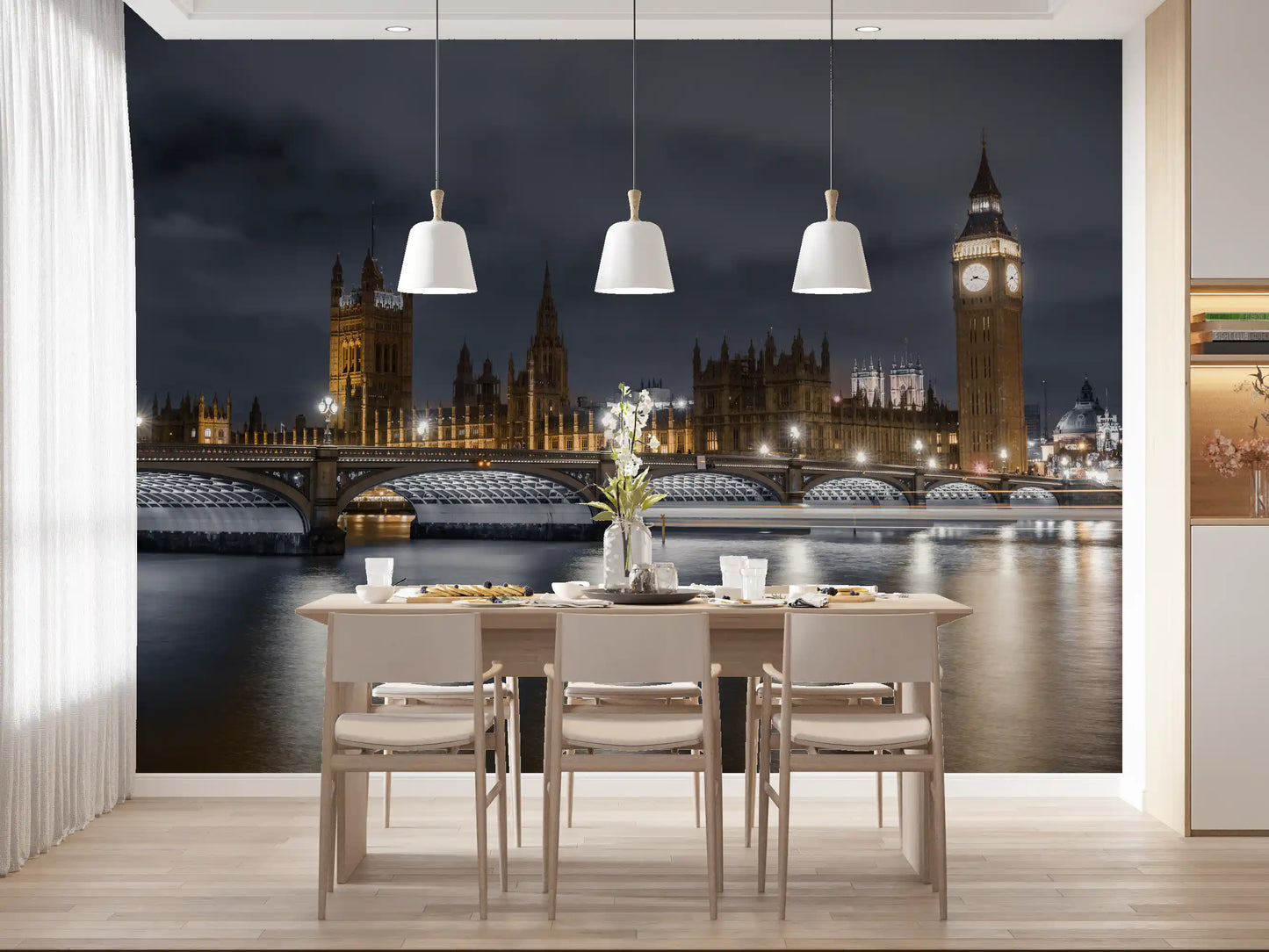 London's Illuminated Majesty Wall Mural