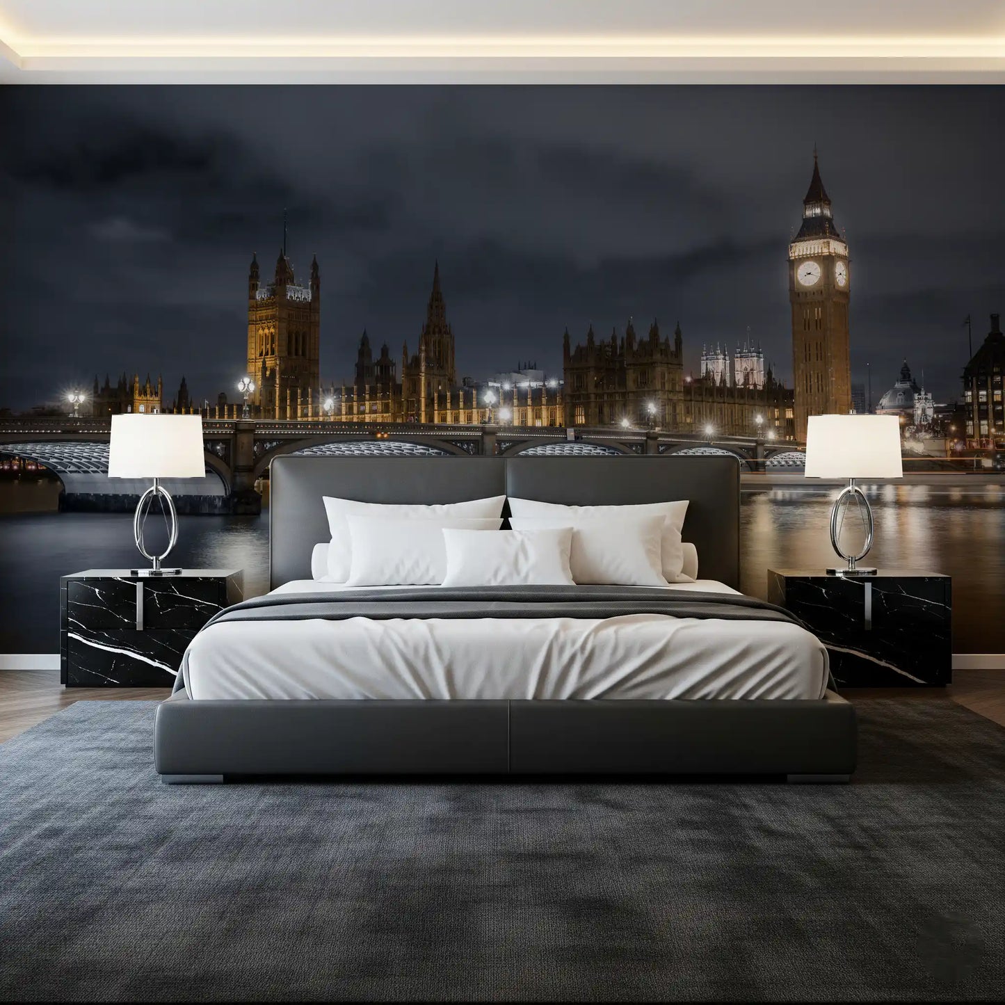 London's Illuminated Majesty Wall Mural