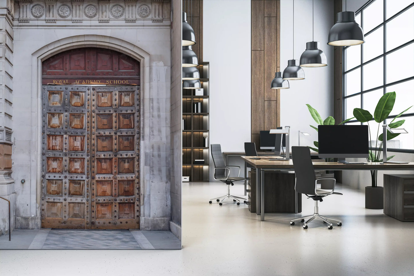 Historic Academy Portal Wall Mural