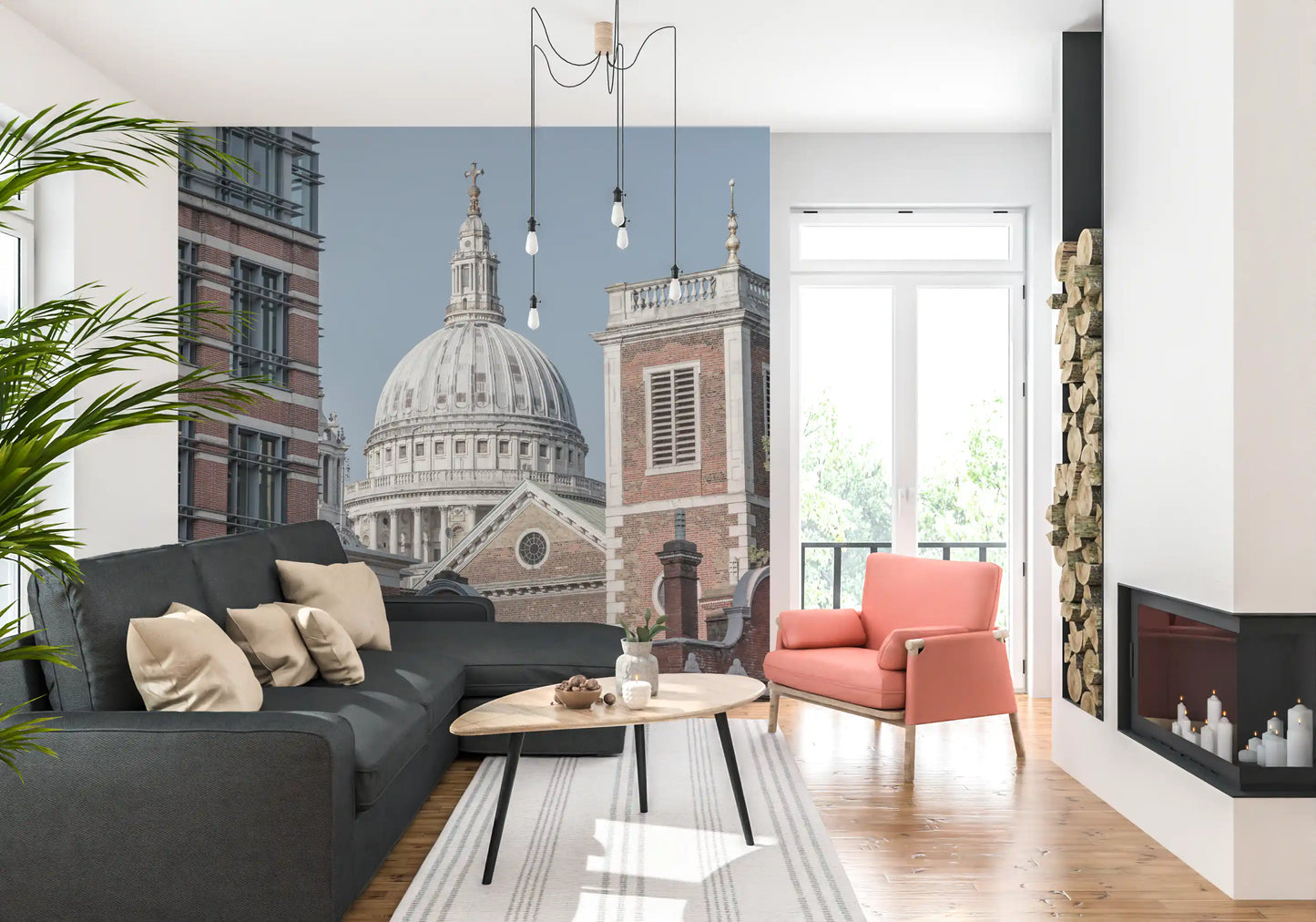 London's Majestic Dome Wall Mural
