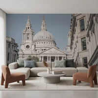 London skyline wall mural showcasing iconic cathedral architecture