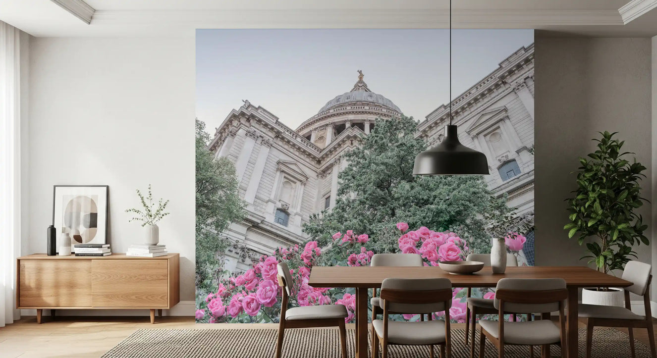 St. Paul's Rose Garden Vista Wall Mural