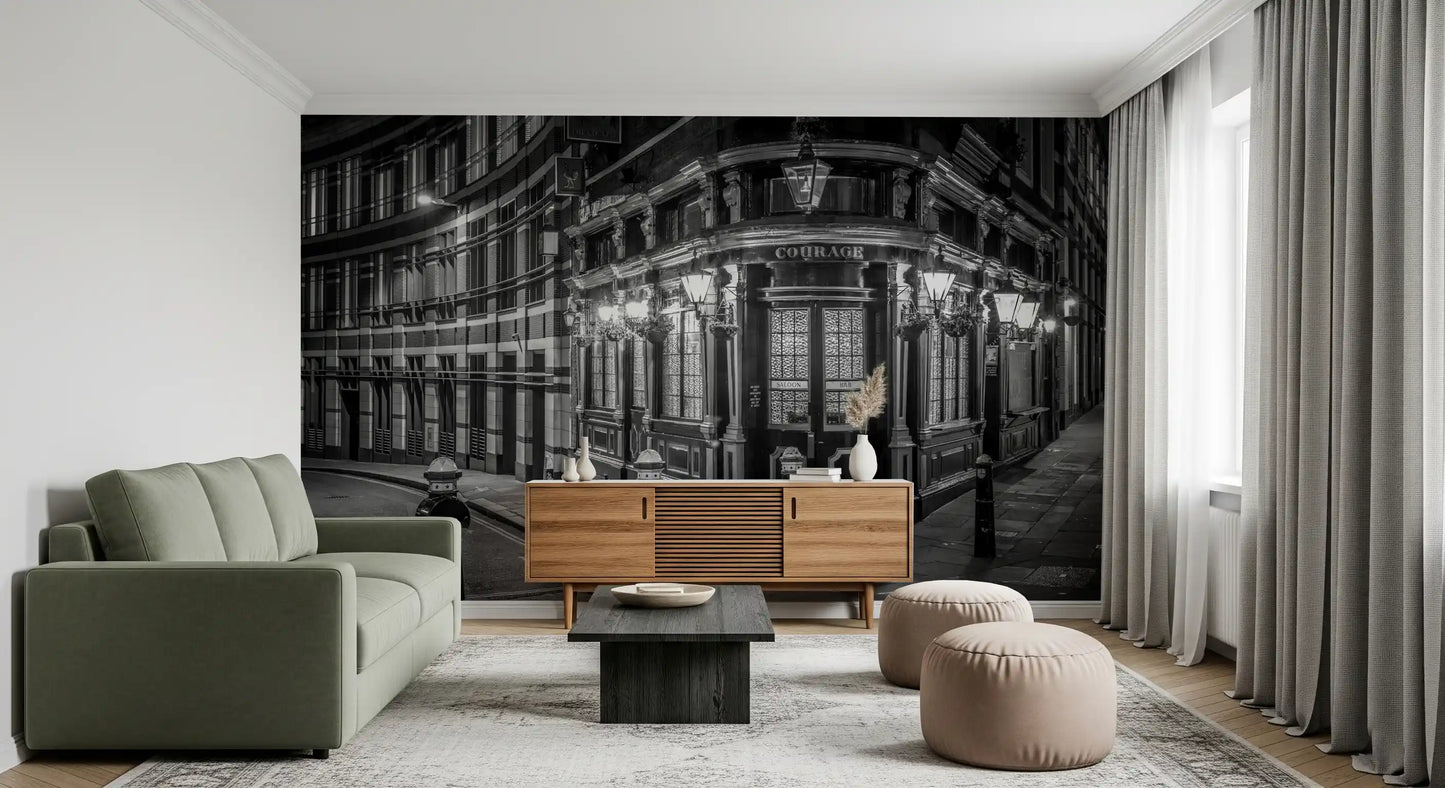 London's Corner Glow Wall Mural