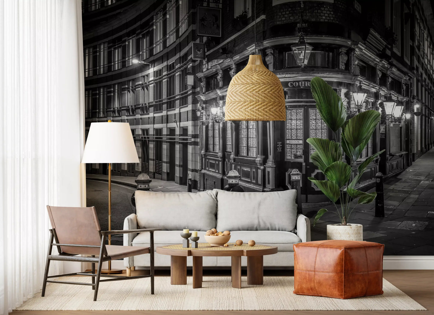 London's Corner Glow Wall Mural