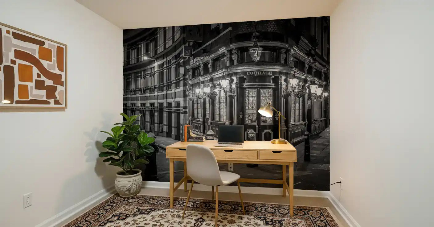 London's Corner Glow Wall Mural