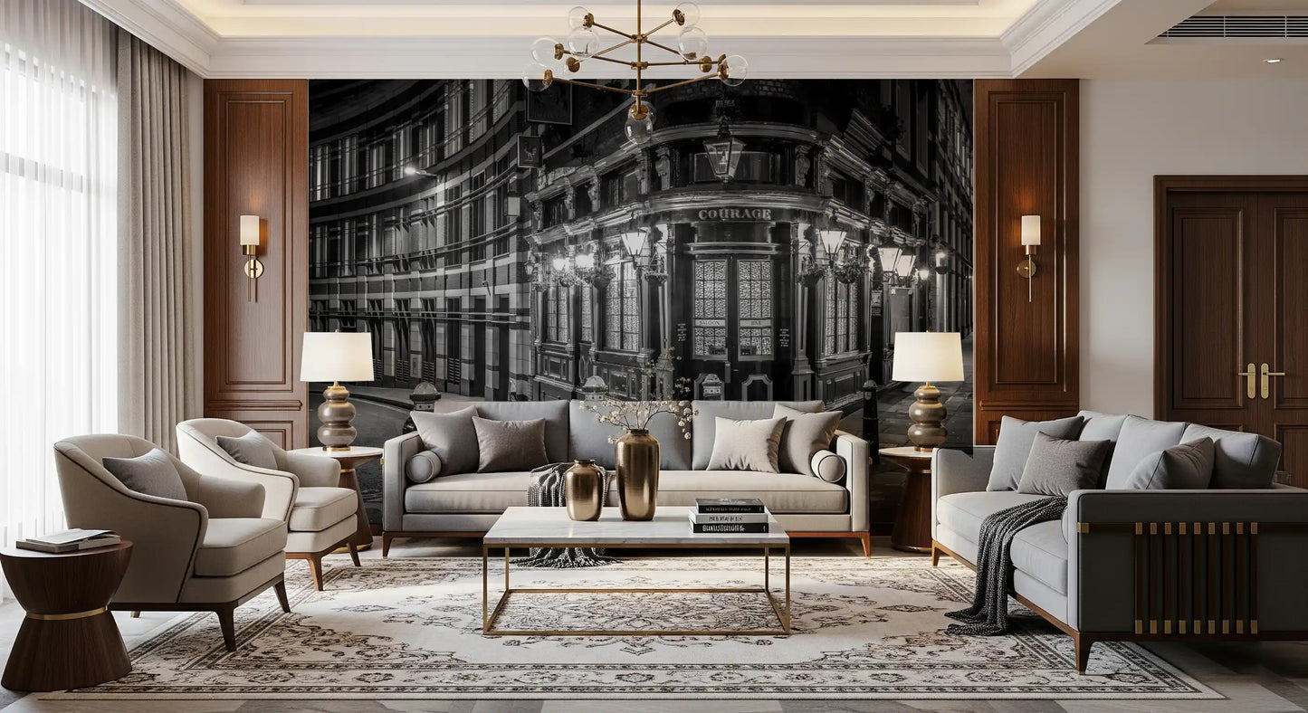 London's Corner Glow Wall Mural