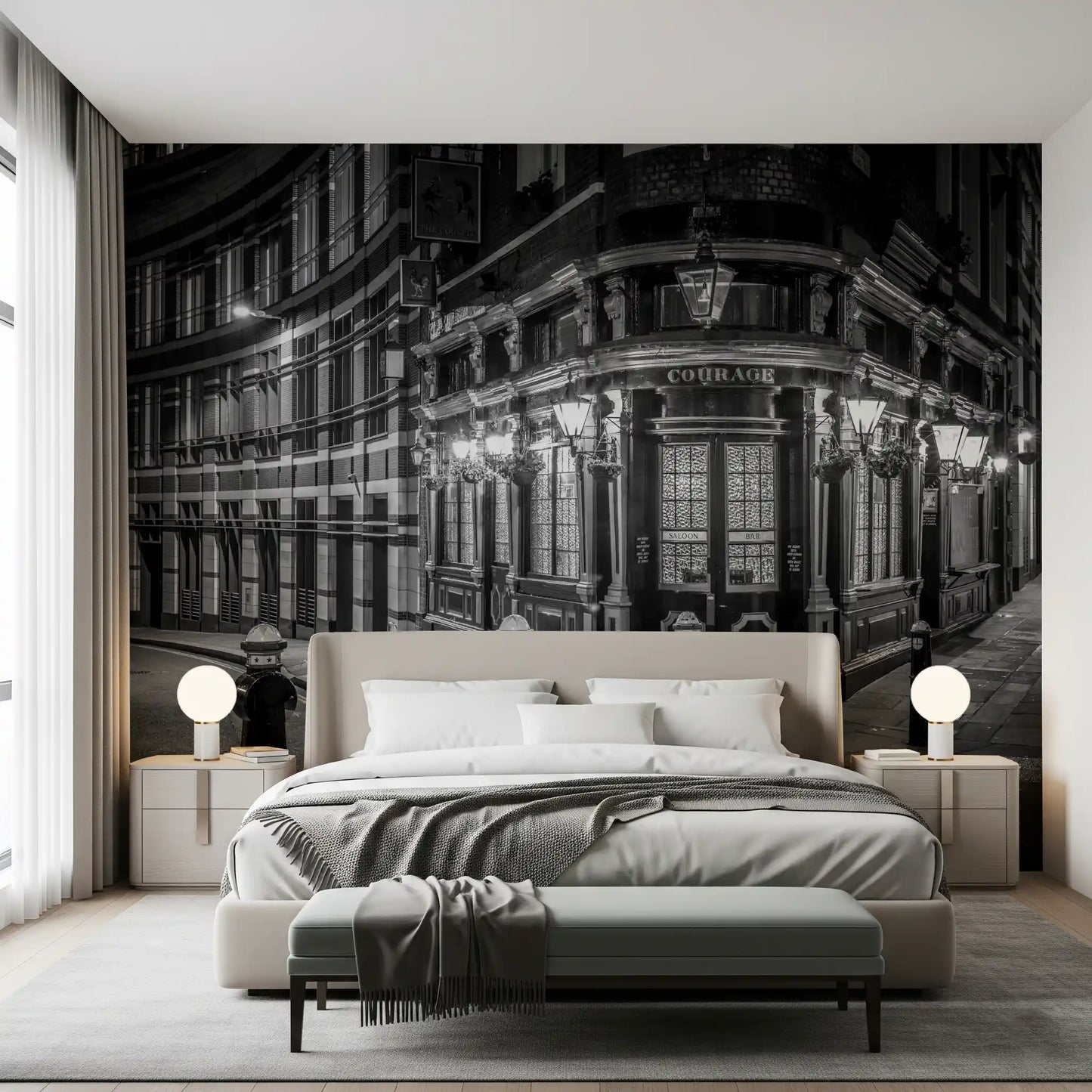 London's Corner Glow Wall Mural