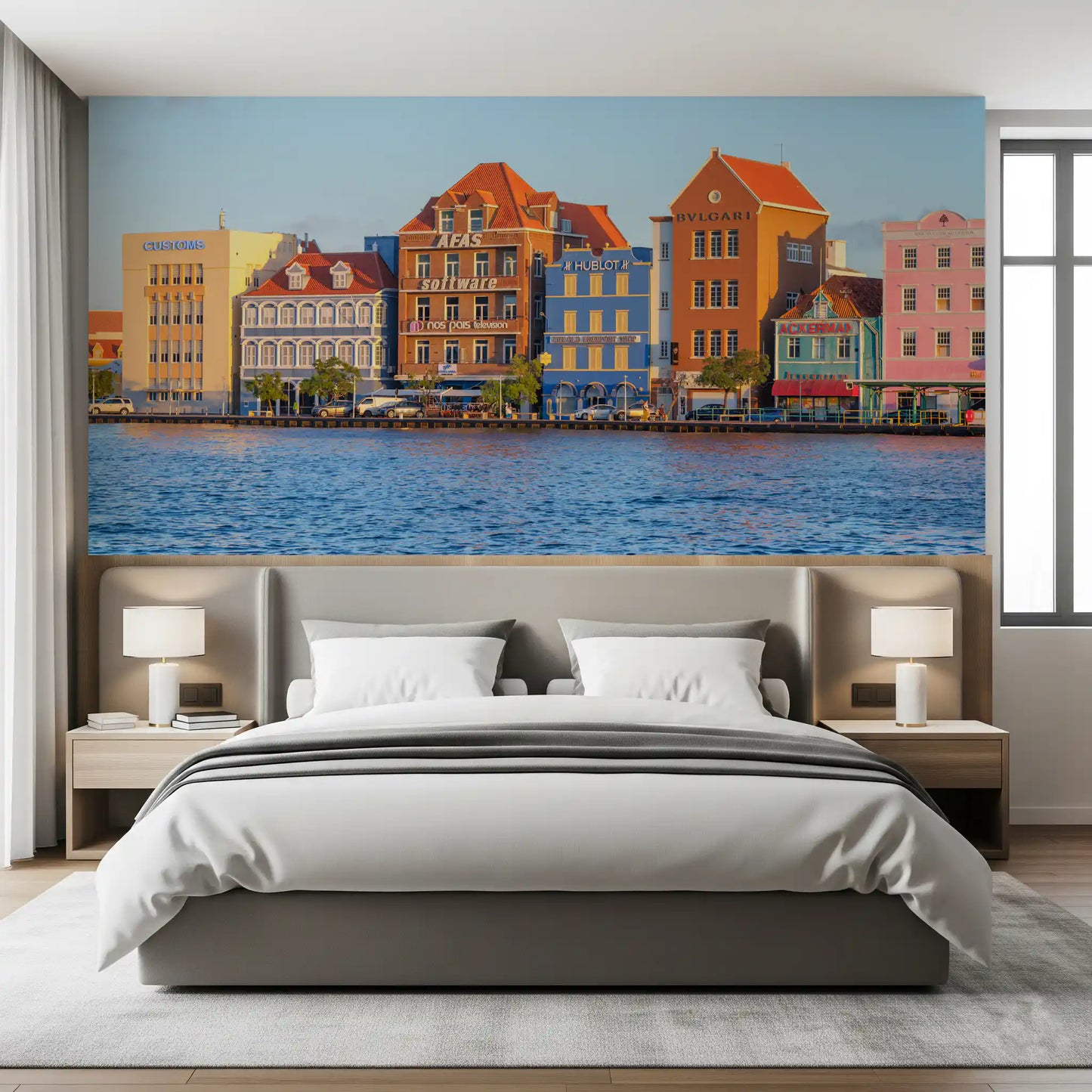Harbor Hues of Willemstad Wall Mural