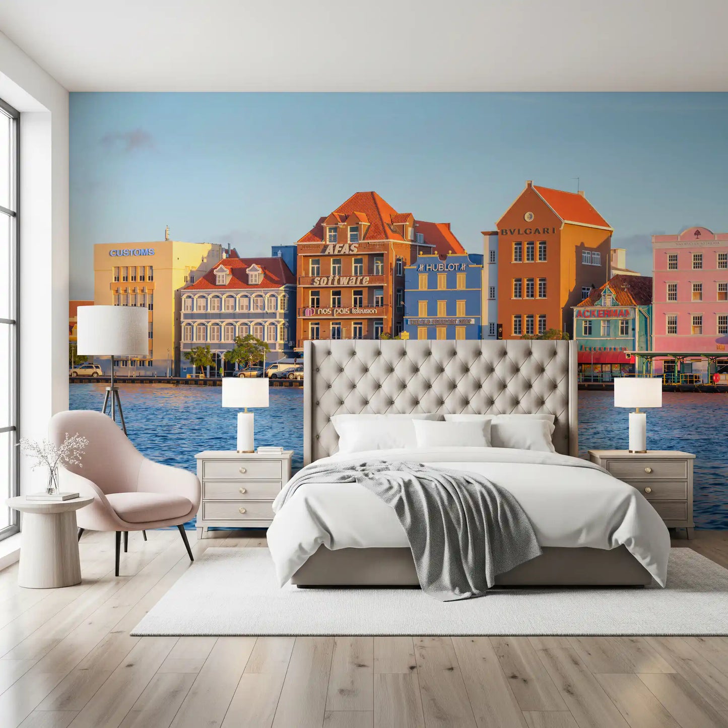 Harbor Hues of Willemstad Wall Mural