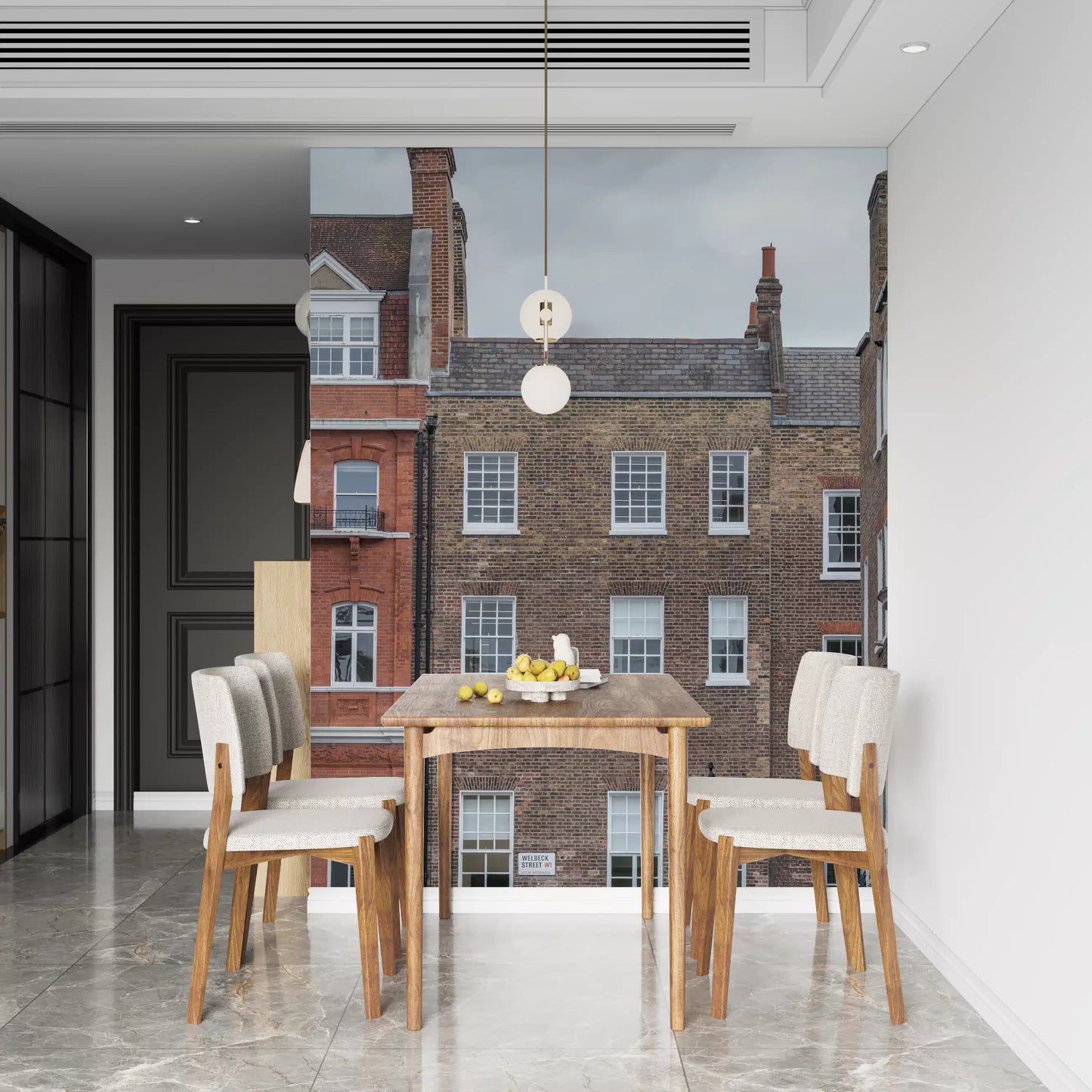 London Facades: Welbeck Street Charm Wall Mural