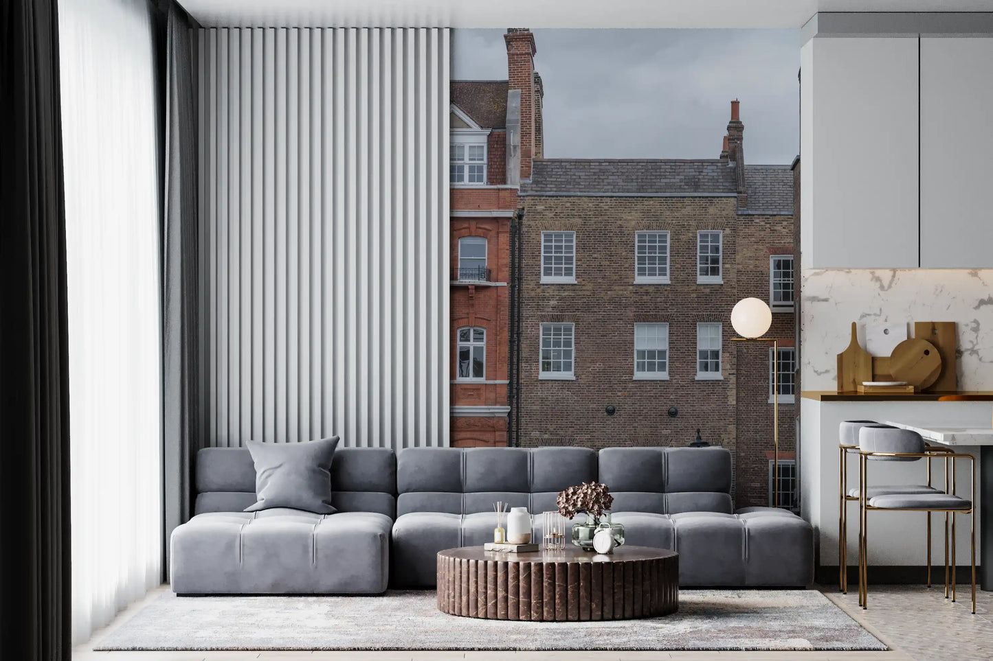 London Facades: Welbeck Street Charm Wall Mural