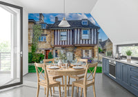 Cotswold Charm Cottage Wall Mural