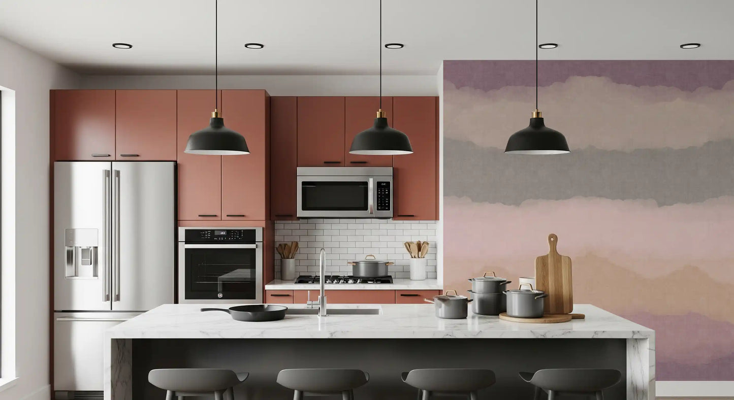 Relax Sunrise Painted Horizon Mural Wall Mural