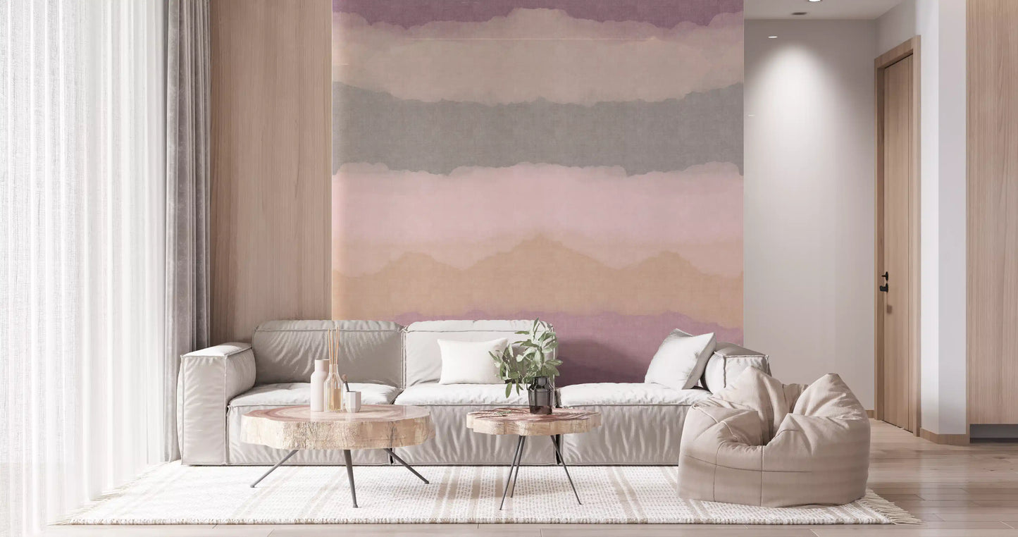 Relax Sunrise Painted Horizon Mural Wall Mural