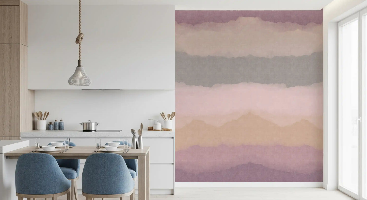 Relax Sunrise Painted Horizon Mural Wall Mural