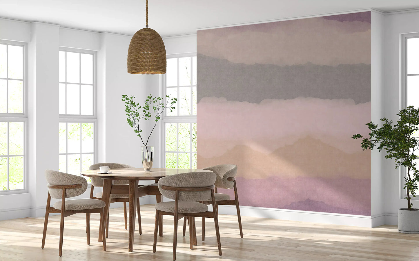 Relax Sunrise Painted Horizon Mural Wall Mural