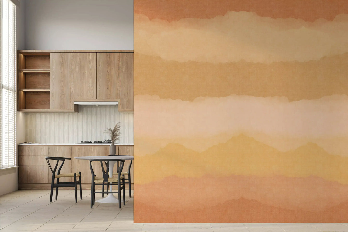 Relax Sunny Painted Horizon Mural Wall Mural