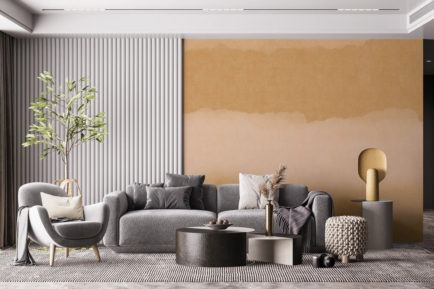Relax Sunny Painted Horizon Mural Wall Mural