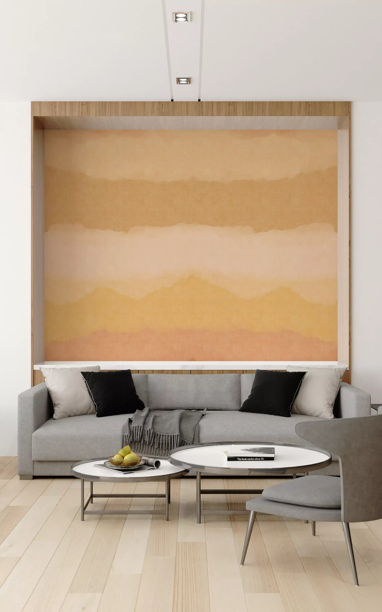 Relax Sunny Painted Horizon Mural Wall Mural