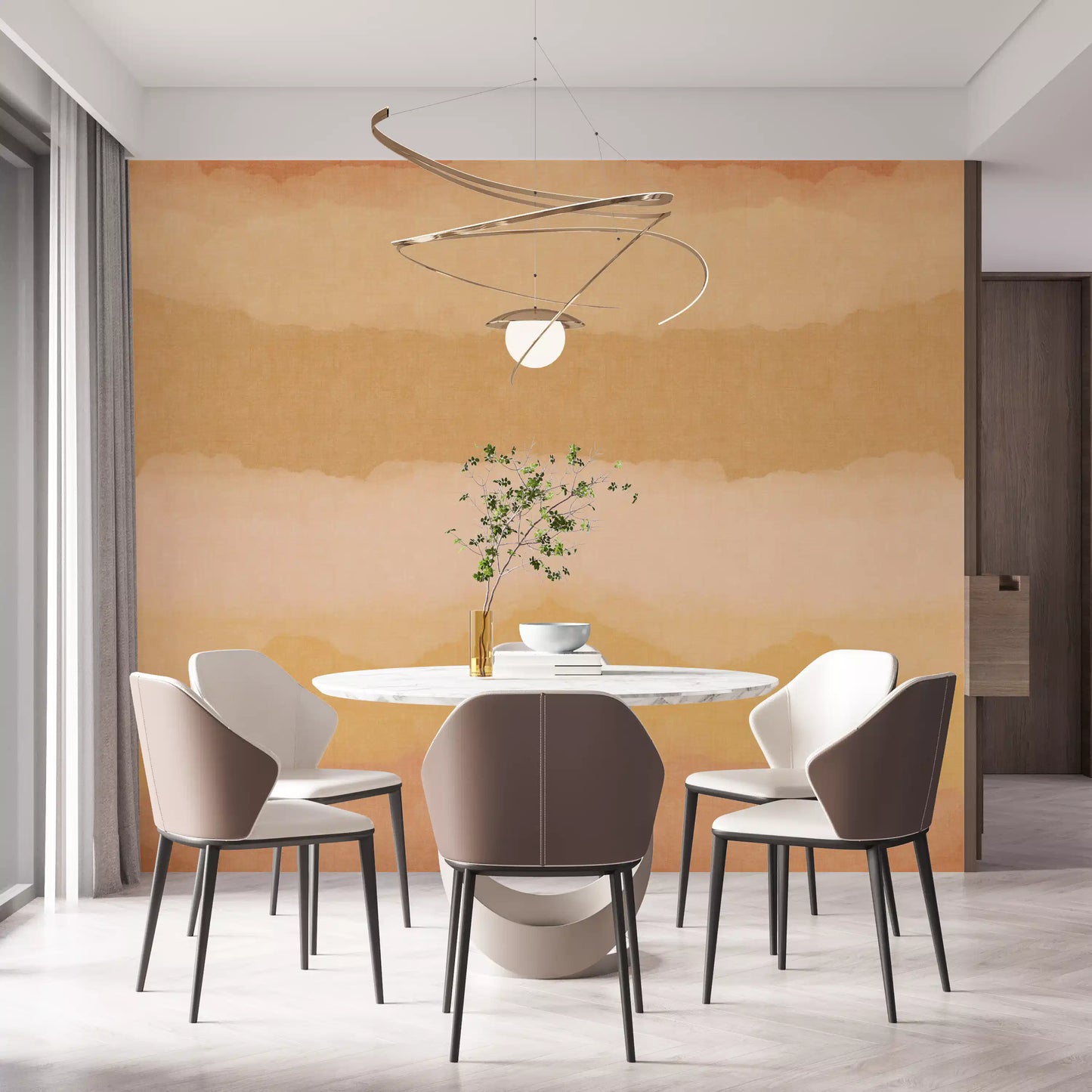 Relax Sunny Painted Horizon Mural Wall Mural