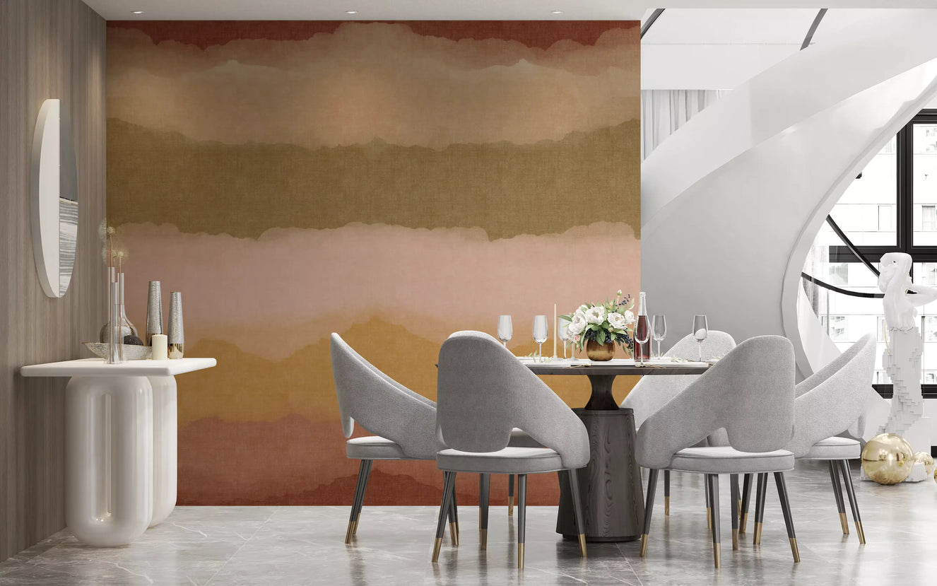 Relax Sunset Painted Horizon Mural Wall Mural