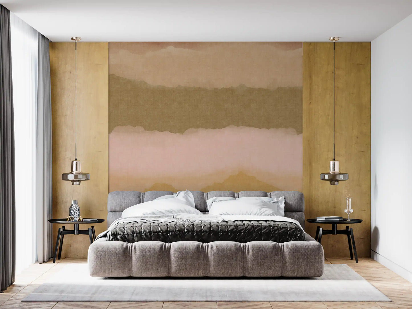 Relax Sunset Painted Horizon Mural Wall Mural