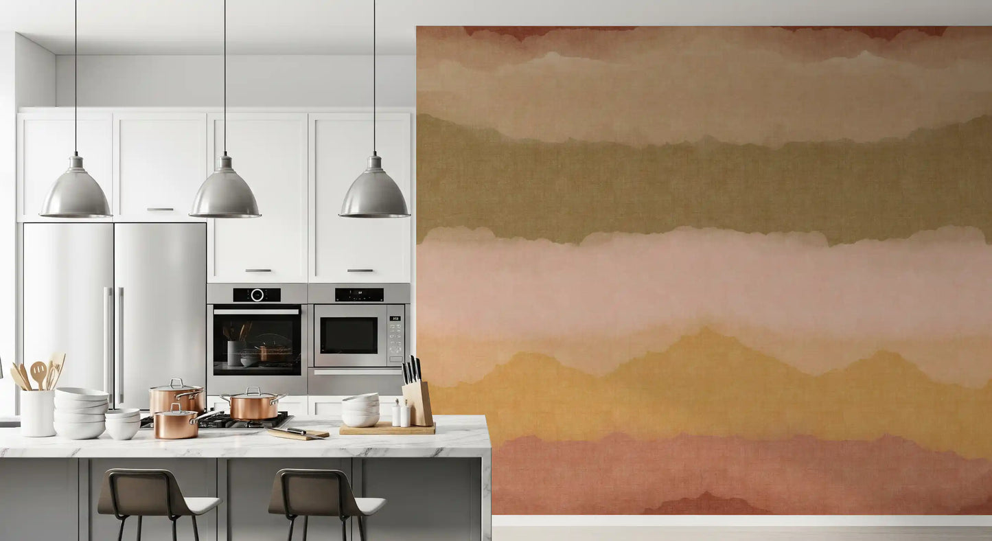 Relax Sunset Painted Horizon Mural Wall Mural