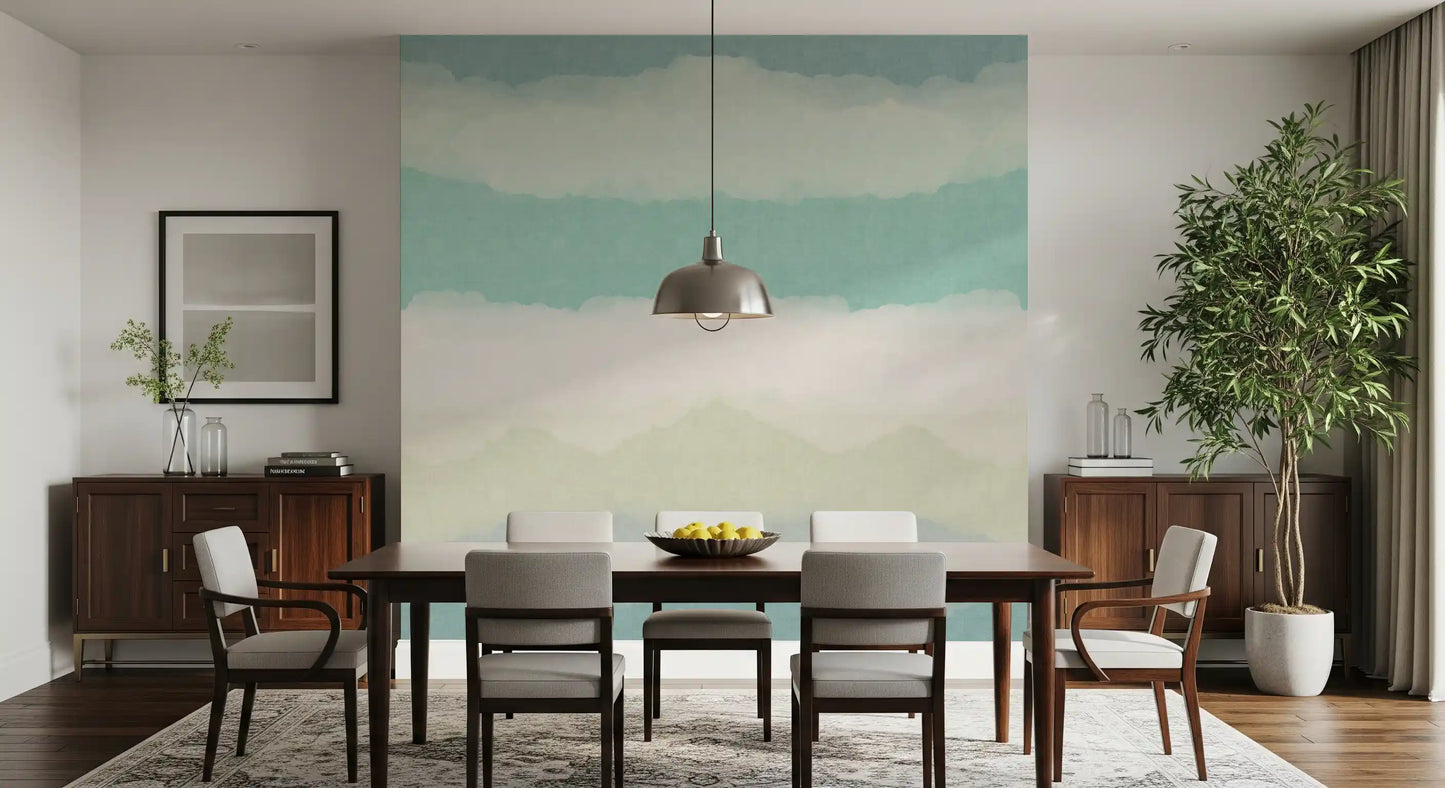 Relax Watery Painted Horizon Mural Wall Mural