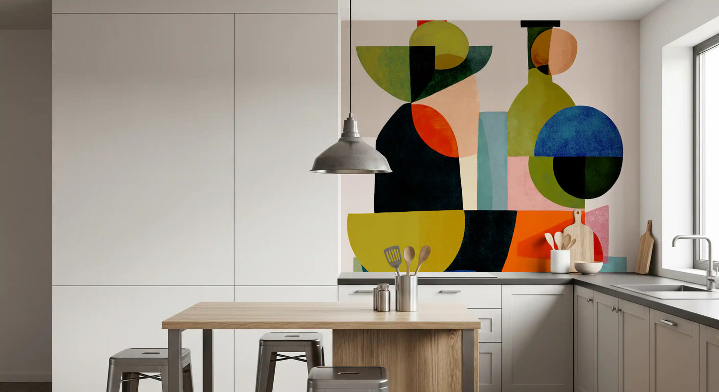 Abstract Vessel Study Wall Mural