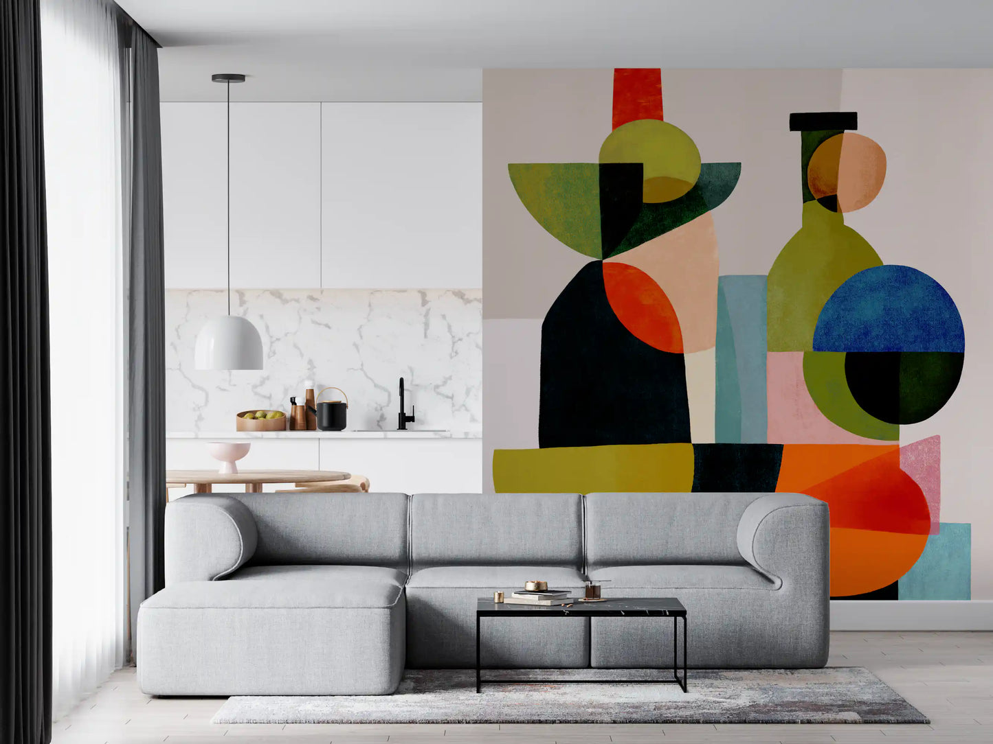 Abstract Vessel Study Wall Mural