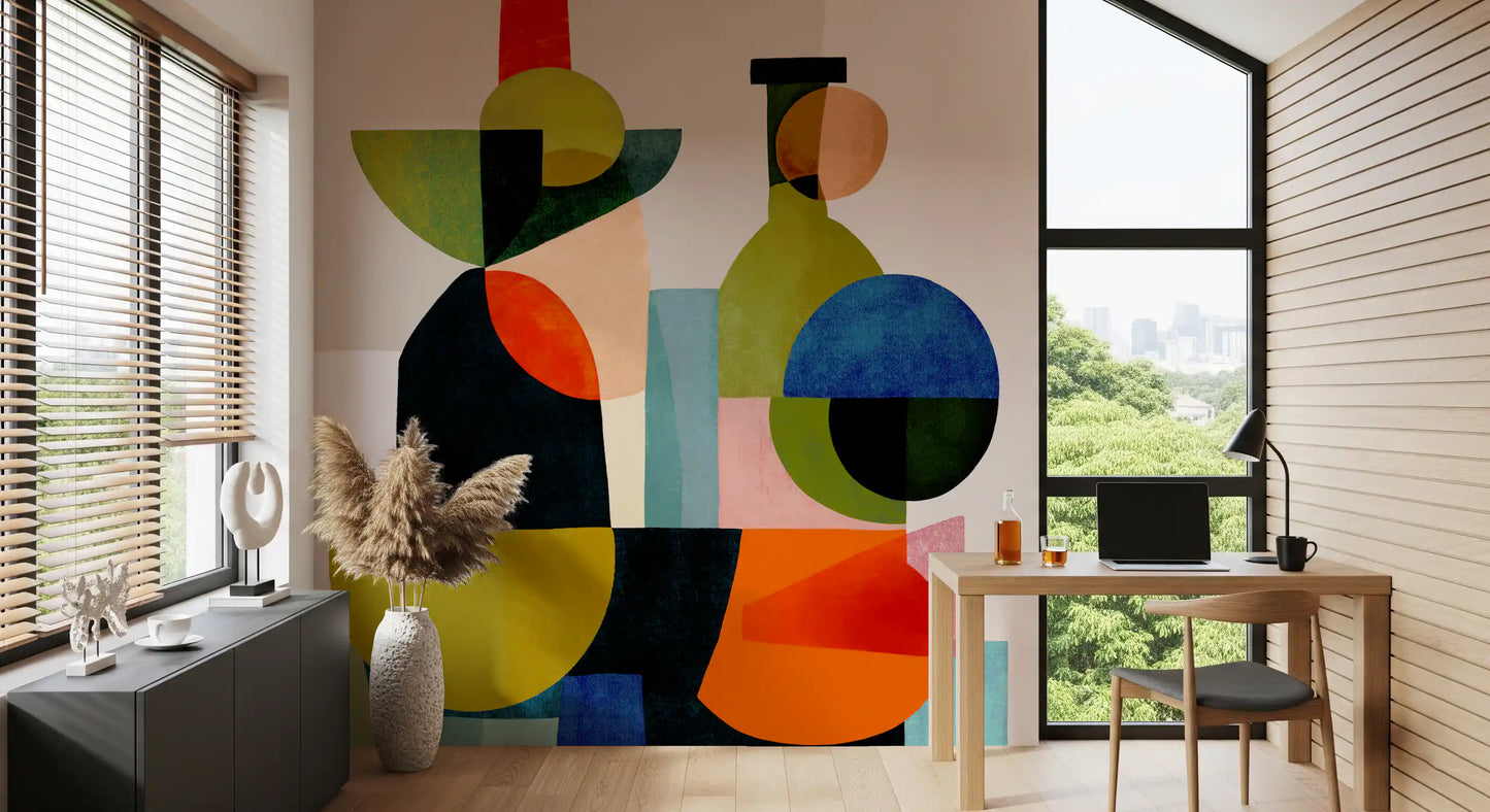 Abstract Vessel Study Wall Mural