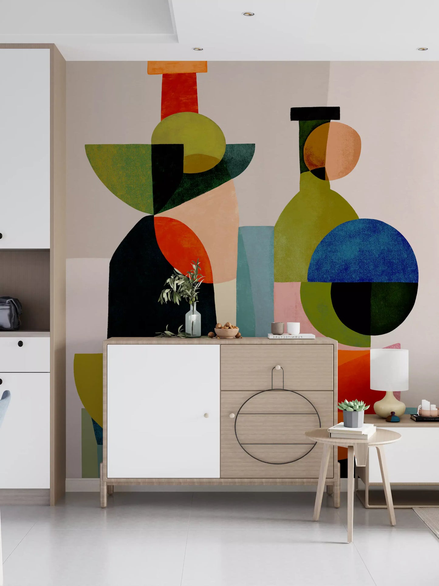 Abstract Vessel Study Wall Mural