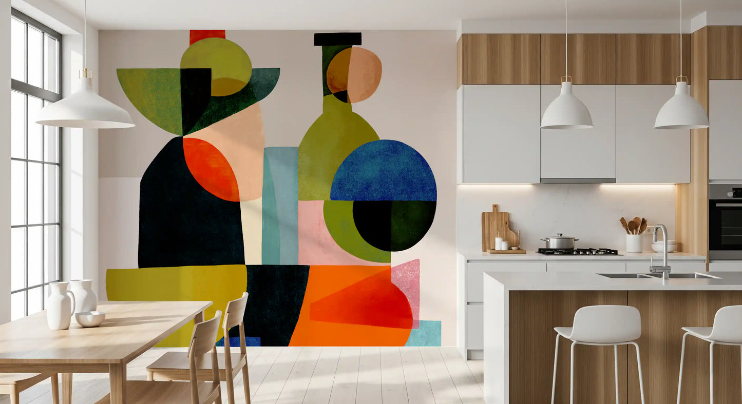 Abstract Vessel Study Wall Mural