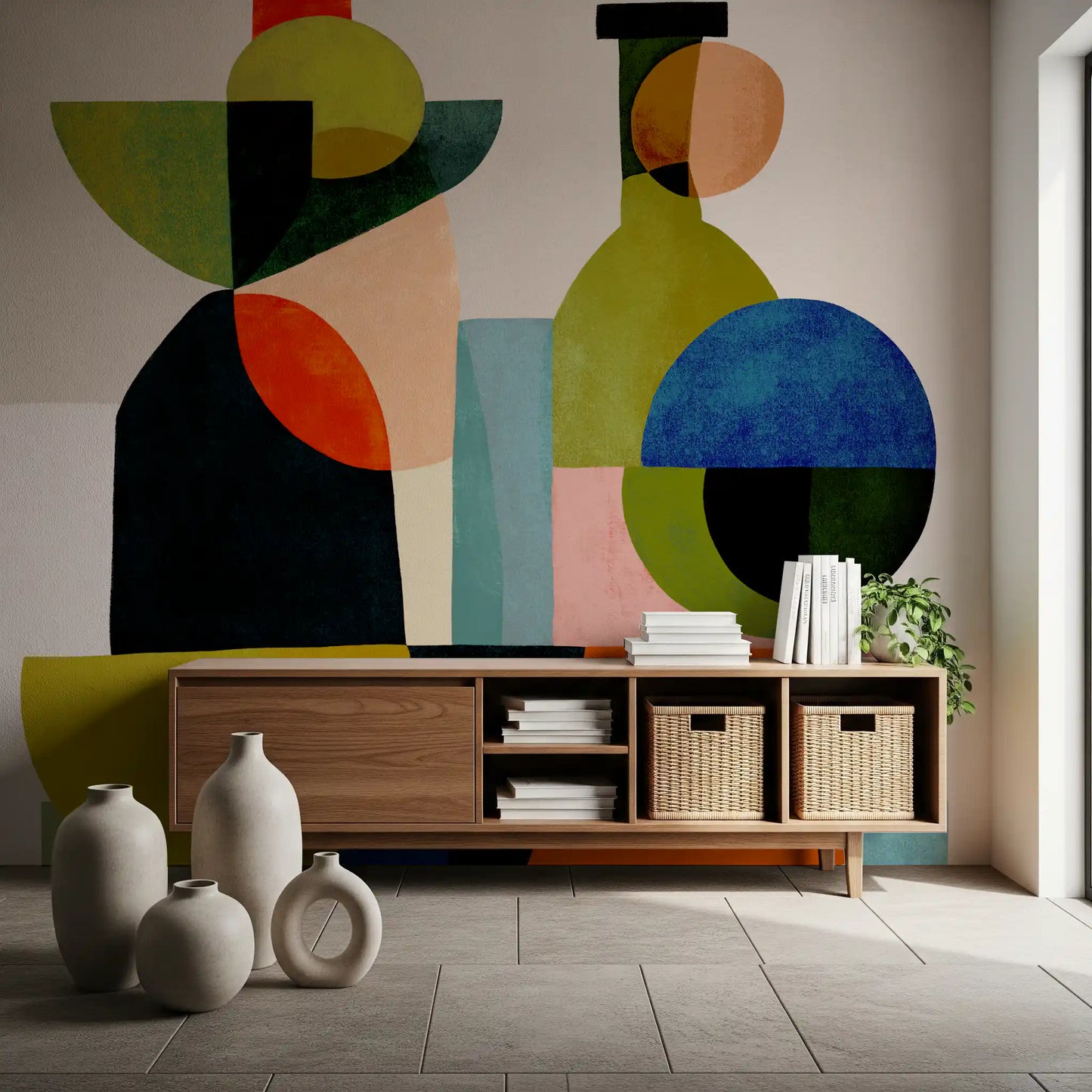 Abstract Vessel Study Wall Mural