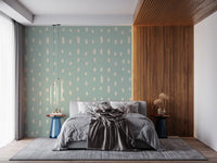 Tiny cream specks pattern a Bedroomwith the Mid Century Seed Dots wall mural
