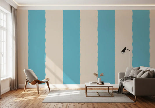 Blush Pink Stripe Wallpaper Grandmillennial Wallpaper⁠