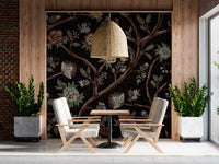 Never Ending Tree Chintz Revival Dark Wall Mural
