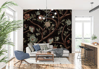 Never Ending Tree Chintz Revival Dark Wall Mural
