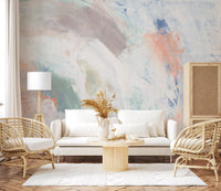 Pastel Whispers Abstract Wall Mural Wall Mural