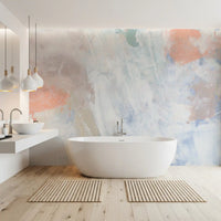 Soft Serenade Pastel Brushstrokes Wallpaper Wall Mural