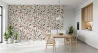 Neutral Beige Gray Watercolor Geometric Wallpaper⁠