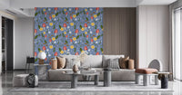 Whimsical Forest Mushroom & Wildflower Wallpaper Wallpaper⁠