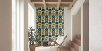 Retro Flowers And Birds Wallpaper⁠