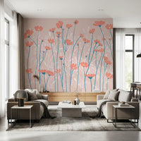 Whispering Wildflowers Botanical Wallpaper Wall Mural
