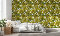Golden Peony Blossom Wallpaper Wallpaper⁠